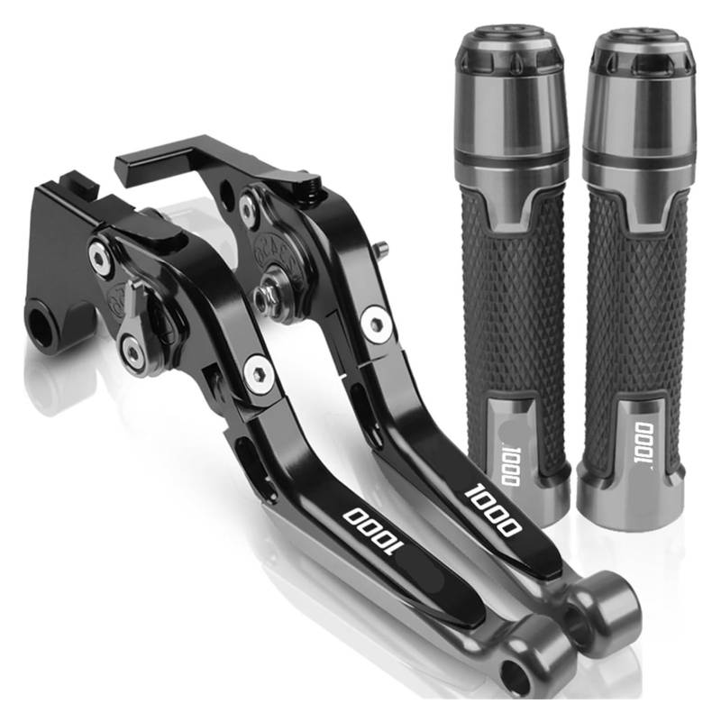 Motorrad Brems Und Kupplungshebel Für Suz&uki GSXR1000 GSXR 1000 2001–2004, Modifizierte CNC-Aluminiumlegierung, 6-Gang-Verstellbarer Klapp-Bremskupplungshebel-Kit-Griff(8) von HTGMTGPACC