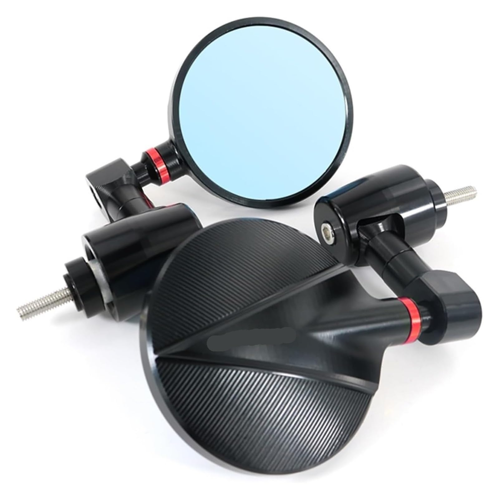 Motorrad Lenkerendenspiegel Für CB125R 2012-2021 Motorrad CNC Griff Bar Rearview Außenspiegel Bar End Spiegel(rot) von HTGMTGPACC