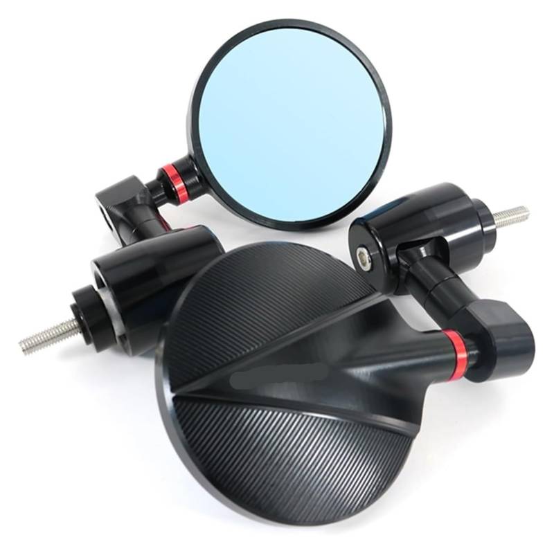 Motorrad Lenkerendenspiegel Für CB125R 2012-2021 Motorrad CNC Griff Bar Rearview Außenspiegel Bar End Spiegel(rot) von HTGMTGPACC