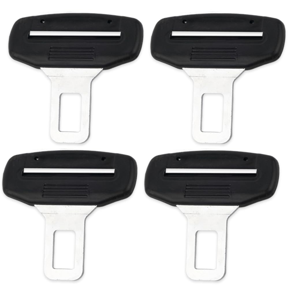 HTGWCG Anschnaller Adapter Gurtstecker Auto 4PCS Car Seat Belt Clip Anschnaller Adapter Auto Auto Belt Buckle Car Seat Belt Clip Autogurt Stecker for Most Cars and Trucks (Silber) von HTGWCG