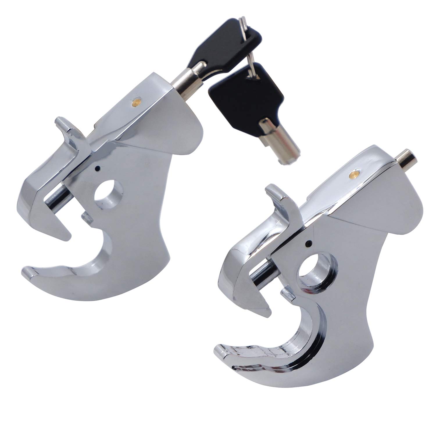 HTTMT - Abnehmbares Verriegelungs-Set, kompatibel mit Touring-Sissy-Bar-Gepäckträger 1984–2020 [P/N: MT502–003-RLS01-CD] von HTTMT