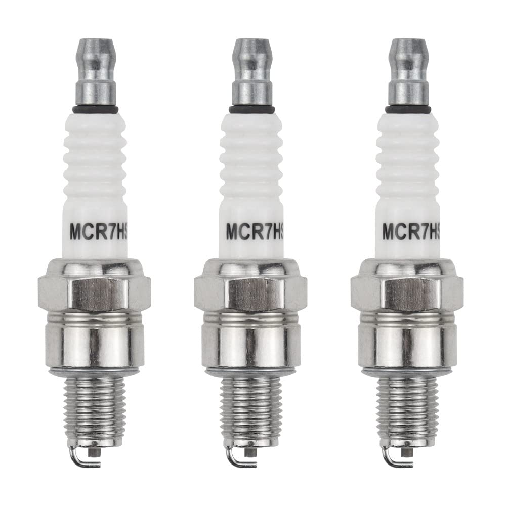 3 STK Zündkerze CR7HSA/A7RTC Zündkerze Gewinde 10mm für Kleinkrafträder Kompatibel mit 50ccm 4-Takt Motorroller GY6 139 QMB/QMA Bosch UR3AC/0242055501 Champion PRZ9HC/RZ96 C Denso U22FSRU 3 STK Zündkerze CR7HSA/A7RTC Zündkerze Gewinde 10mm für Kleinkrafträder Kompatibel mit 50ccm 4-Takt Motorroller GY6 139 QMB/QMA Bosch UR3AC/0242055501 Champion PRZ9HC/RZ96 C Denso U22FSRU von HTTYHT