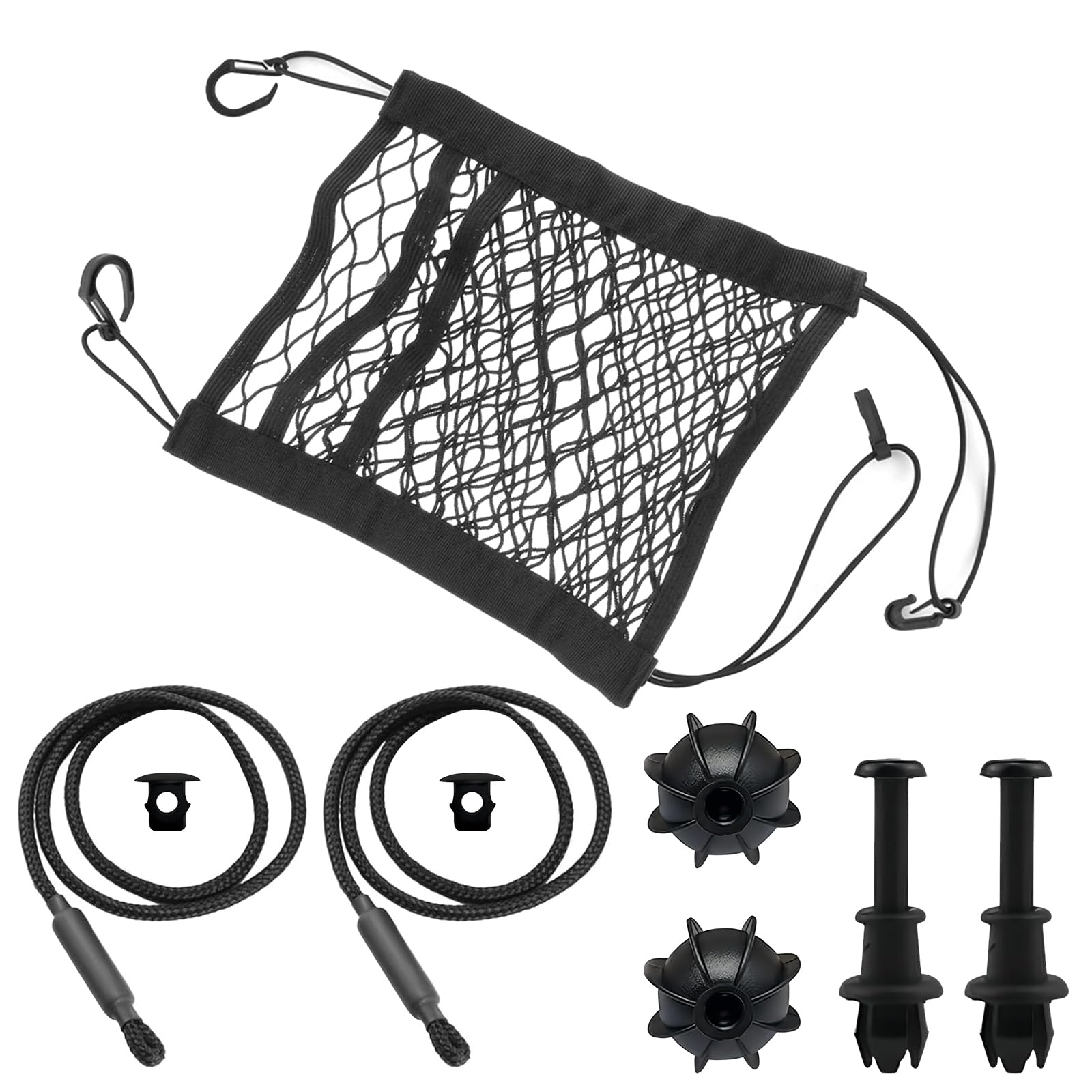 HTTYHT Autositz Organizer Netz mit 2 Kofferraum Halteband Hutablage Auto Rücksitz Tasche 25x30cm Elastisch Netztasche Kfz Rückenlehne Aufbewahrungsnetz Gepäcknetz Universal Set für VW Golf 7 6 5 4 SUV HTTYHT Autositz Organizer Netz mit 2 Kofferraum Halteband Hutablage Auto Rücksitz Tasche 25x30cm Elastisch Netztasche Kfz Rückenlehne Aufbewahrungsnetz Gepäcknetz Universal Set für VW Golf 7 6 5 4 SUV von HTTYHT