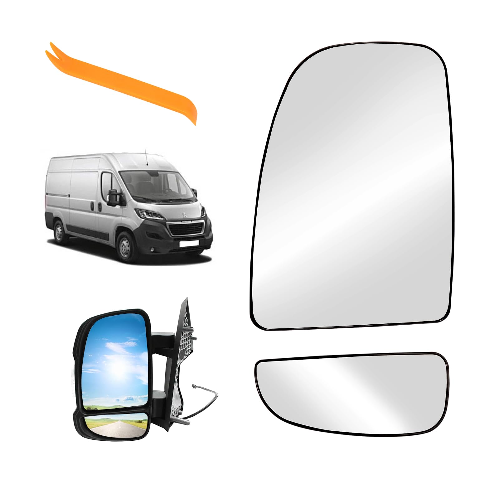 Spiegelglas Ersatz für Ducato Jumper Boxer Movano C 2006-2023 Beheizbar Konvex Ersatzspiegelglas Außenspiegel Glas Links Fahrerseite Asphärisch Rückspiegelglas Umkehrlinse Rückfahrglas Spiegel(Links) Spiegelglas Ersatz für Ducato Jumper Boxer Movano C 2006-2023 Beheizbar Konvex Ersatzspiegelglas Außenspiegel Glas Links Fahrerseite Asphärisch Rückspiegelglas Umkehrlinse Rückfahrglas Spiegel(Links) von HTTYHT