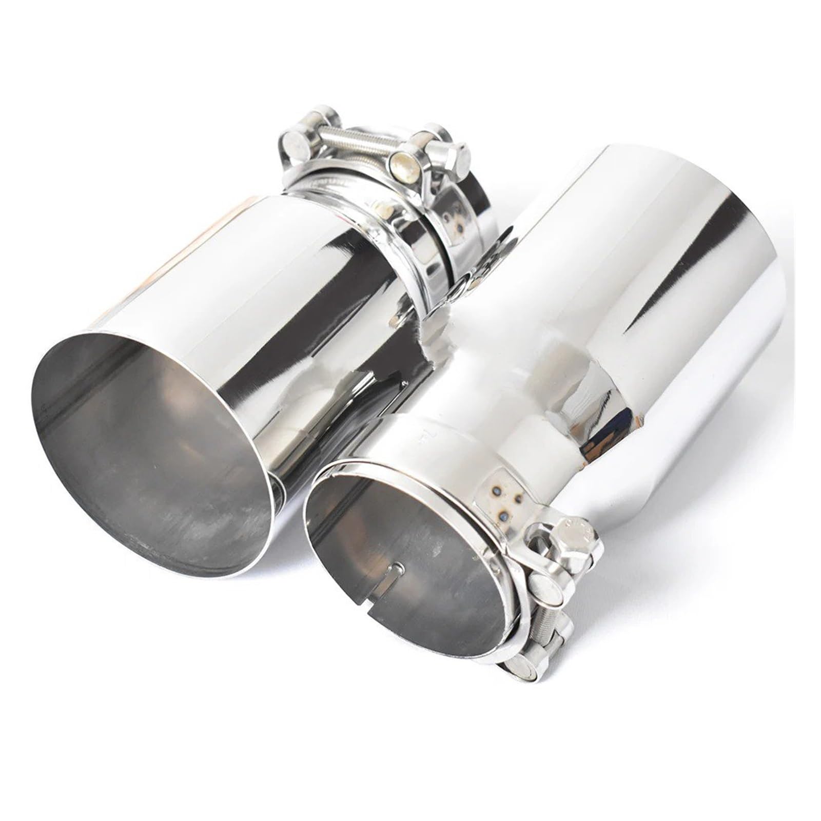 Auspuffblenden 1 PC Universal Auto Edelstahl Auspuffrohr Einzelnen Geraden Schalldämpfer Spitze Auspuff System Endrohr Endrohre(ID 57 OD 101 MM) von HTUHBCX