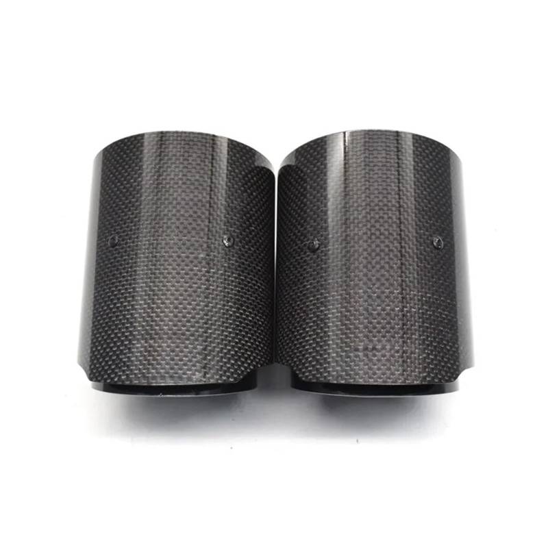 Auspuffblenden 1 STÜCKE Für M135i M235i M140i M240i M335i M340i M435i Auto Universal Schalldämpfer Carbon Fiber Auspuff Tipps Rohr Endrohre(A ID63MMOD101MM) von HTUHBCX