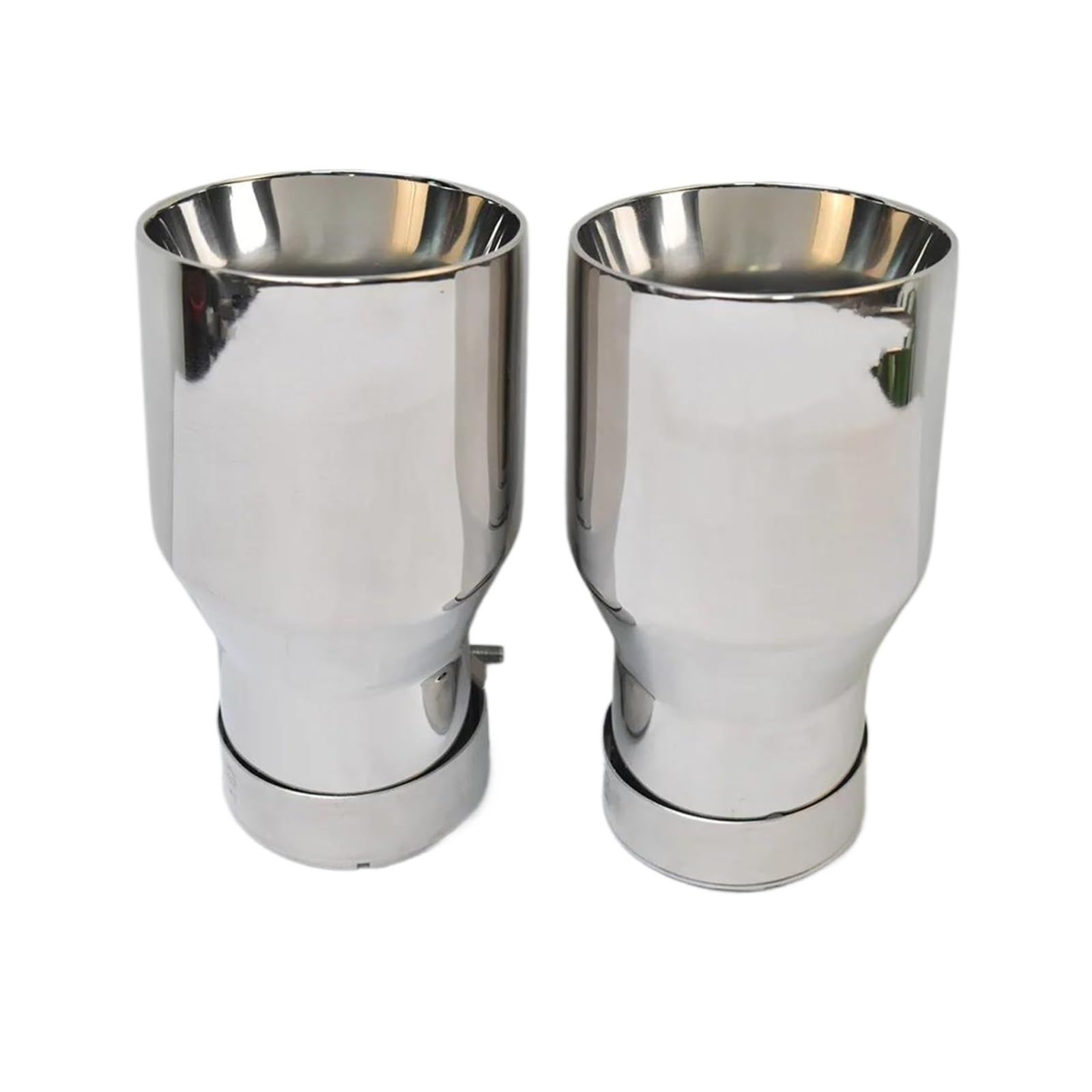 Auspuffblenden 1 Stück Auto Auspuff Endrohr Edelstahl Helle Bevel Rand Schalldämpfer Spitze Endrohre(51-89mm) von HTUHBCX
