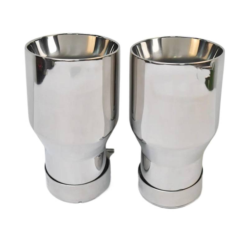 Auspuffblenden 1 Stück Auto Helle Auspuff Endrohr Edelstahl Bevel Rand Shinny Schalldämpfer Spitze Endrohre(63-89mm) von HTUHBCX