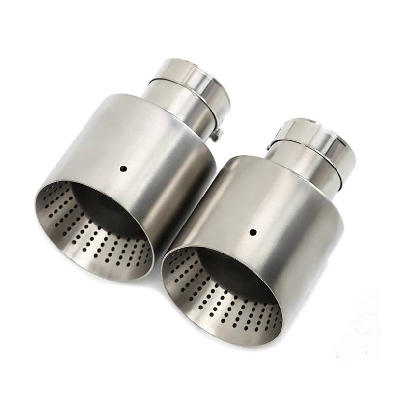 Auspuffblenden 1 Stück Für GTI MK7 Für Golf7 Auto Universal-Auspuffblende Matt Edelstahl Schalldämpfer Spitze Düse 60MM 63mm Endrohre(ID57MMOD101MM) von HTUHBCX