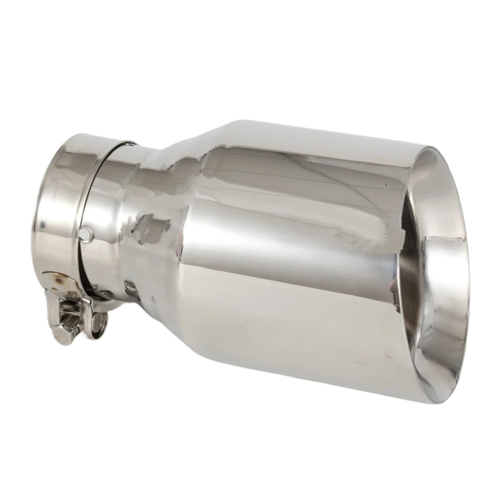 Auspuffblenden 1 Stück Universal Auspuff Spitze Edelstahl Schwanz Rohr Düsen Schalldämpfer Schwanz Tipps Ändern Endrohre(IN 57MM Out 101MM) von HTUHBCX