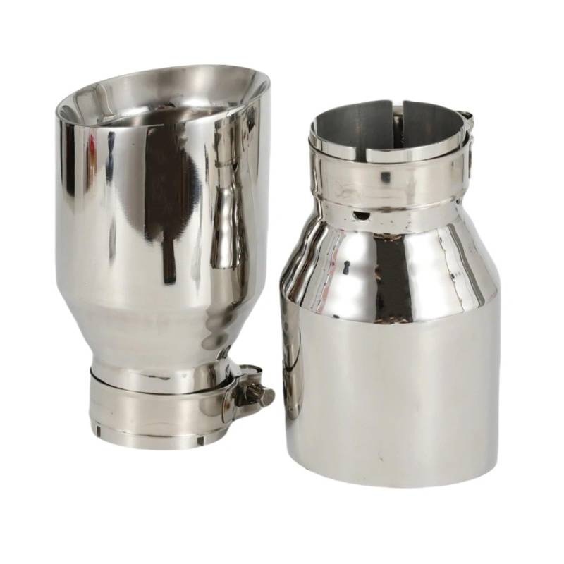 Auspuffblenden 1 Stück Universal Auto Auspuffblende Edelstahl Endrohr Düsen Endrohre Endrohre(IN 51MM Out 89MM) von HTUHBCX