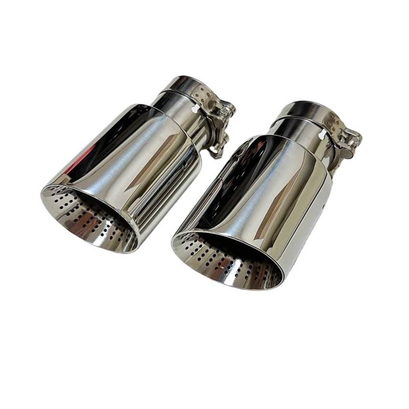 Auspuffblenden 1 Stücke 304 Edelstahl Schwanz Kehle Auspuffrohr Outlet Loch Durchmesser 89 101 114mm Befestigung Endrohre(57mm-89mm) von HTUHBCX