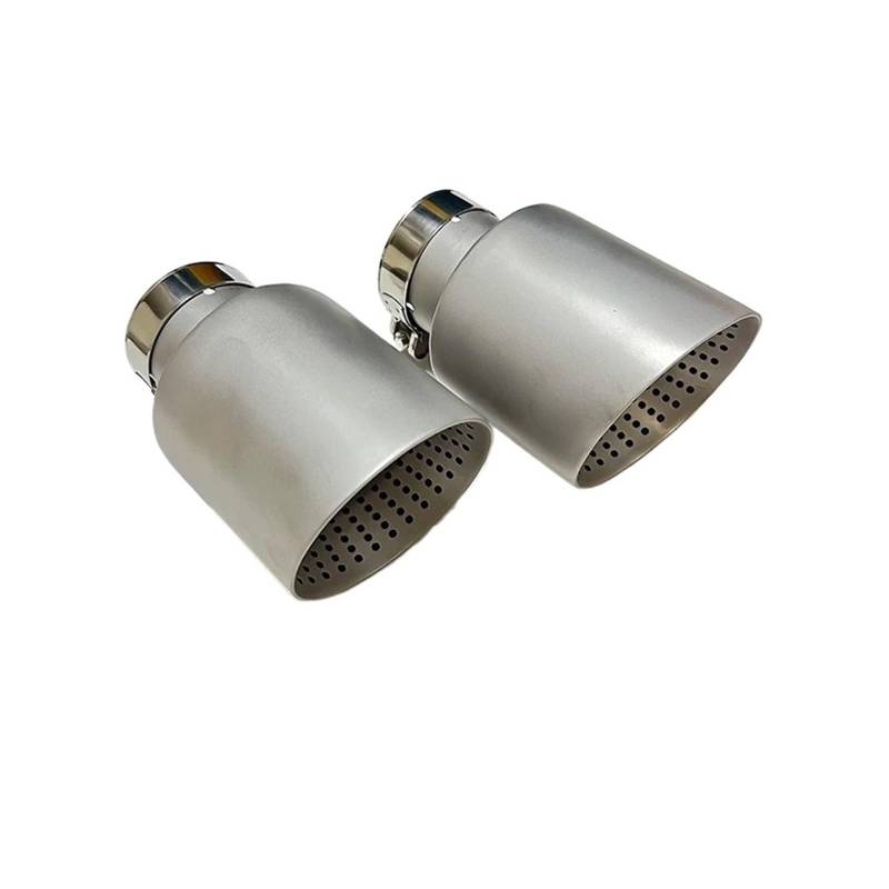 Auspuffblenden 1 Stücke Auto Zubehör Auspuff Düse Matte 304 Edelstahl Schalldämpfer Endrohre(60mm-89mm) von HTUHBCX