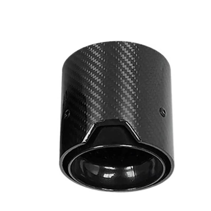 Auspuffblenden 1 Stücke Für M2 Für M3 Für M4 M135i M235i M140i M240i M335i M340i M435i Auto Carbon Fiber Auspuff Tipps Endrohre(Glossy Black in67mm) von HTUHBCX