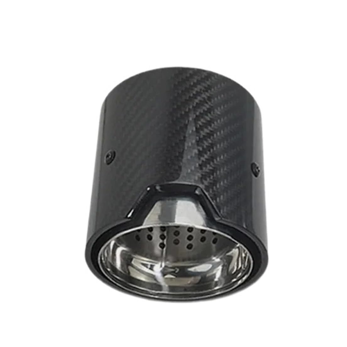 Auspuffblenden 1 Stücke Für M2 Für M3 Für M4 M135i M235i M140i M240i M335i M340i M435i Auto Carbon Fiber Auspuff Tipps Endrohre(Glossy Silver in63mm) von HTUHBCX