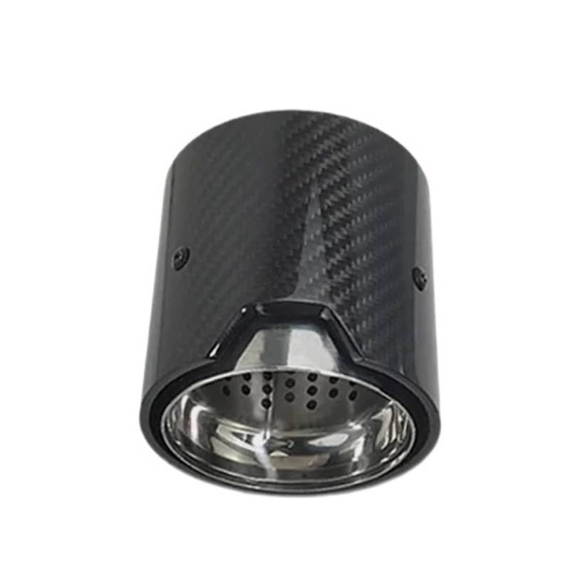 Auspuffblenden 1 Stücke Für M2 Für M3 Für M4 M135i M235i M140i M240i M335i M340i M435i Auto Carbon Fiber Auspuff Tipps Endrohre(Glossy Silver in67mm) von HTUHBCX