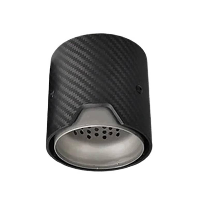 Auspuffblenden 1 Stücke Für M2 Für M3 Für M4 M135i M235i M140i M240i M335i M340i M435i Auto Carbon Fiber Auspuff Tipps Endrohre(Matte Silver in63mm) von HTUHBCX