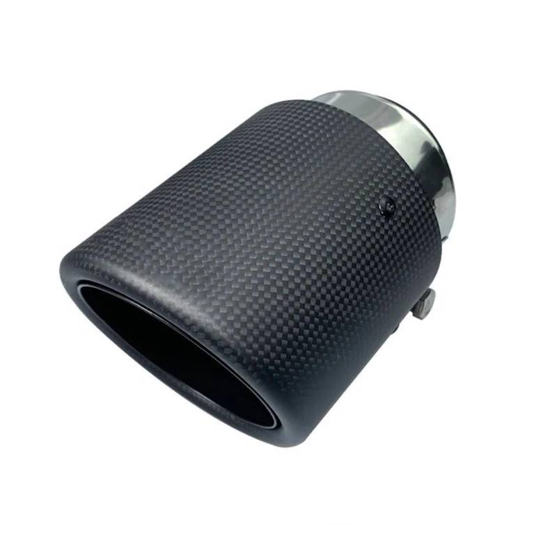 Auspuffblenden 1 Stücke Für X5 F15 E70 Für X6 F16 Auto Auspuffblende 86mm Einlass Matte Carbon Fiber Silber Schalldämpfer Rohr Endrohre(Matte black 1) von HTUHBCX