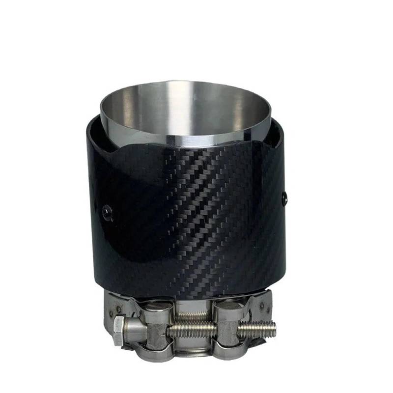 Auspuffblenden 1 Stücke Für X5 F15 E70 Für X6 F16 Auto Auspuffblende 86mm Einlass Matte Carbon Fiber Silber Schalldämpfer Rohr Endrohre(Matte silver 2) von HTUHBCX