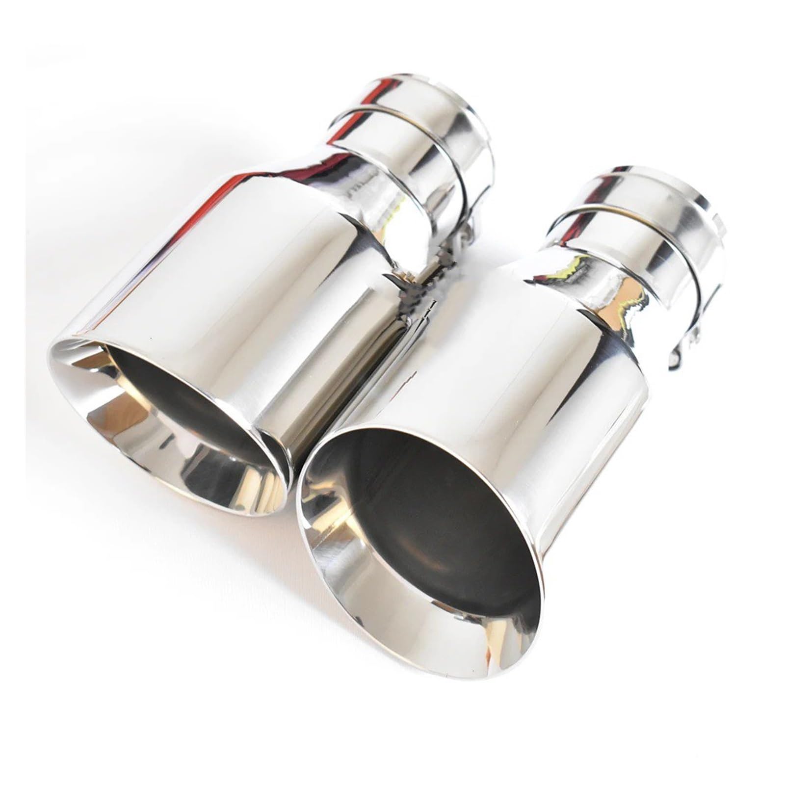 Auspuffblenden 1Pc Auto Edelstahl Auspuff Endrohr Helle Schalldämpfer Spitze Endrohre(67-89mm) von HTUHBCX