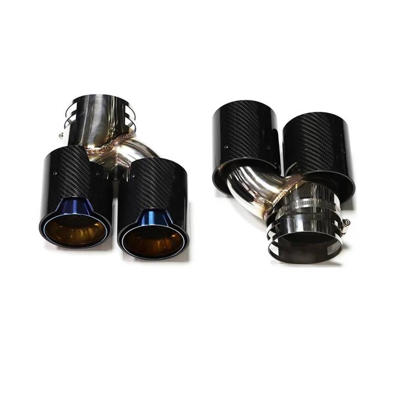 Auspuffblenden Für G20 G21 G22 G23 G42 M340i M440i M240i Auto-Auspuffrohr Aus Kohlefaser Mit Vier Auspuffspitzen Schalldämpfer-Endrohr Endrohre(Carbon Fiber D) von HTUHBCX