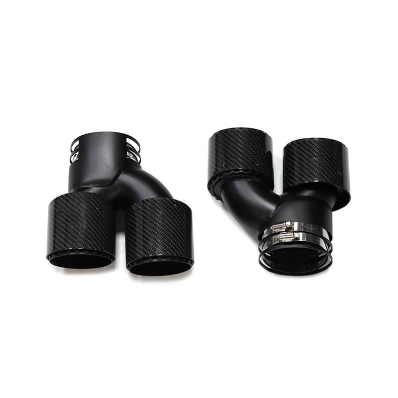 Auspuffblenden Für G20 G21 G22 G23 G42 M340i M440i M240i Auto-Auspuffrohr Aus Kohlefaser Mit Vier Auspuffspitzen Schalldämpfer-Endrohr Endrohre(Carbon Fiber F) von HTUHBCX