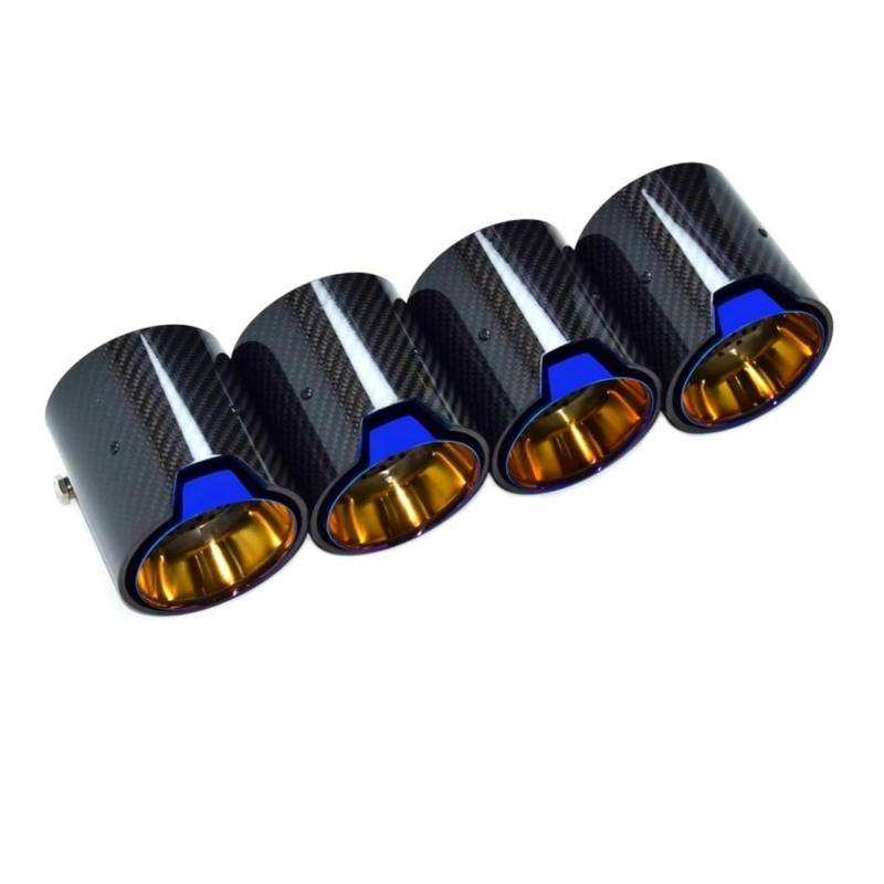 Auspuffblenden Für M2 Für M3 Für M4 F80 F82 F83 F84 F87 Auto Carbon Fiber Endrohr Schalldämpfer Auspuffrohr Spitze Düse Endrohre(Blue M) von HTUHBCX
