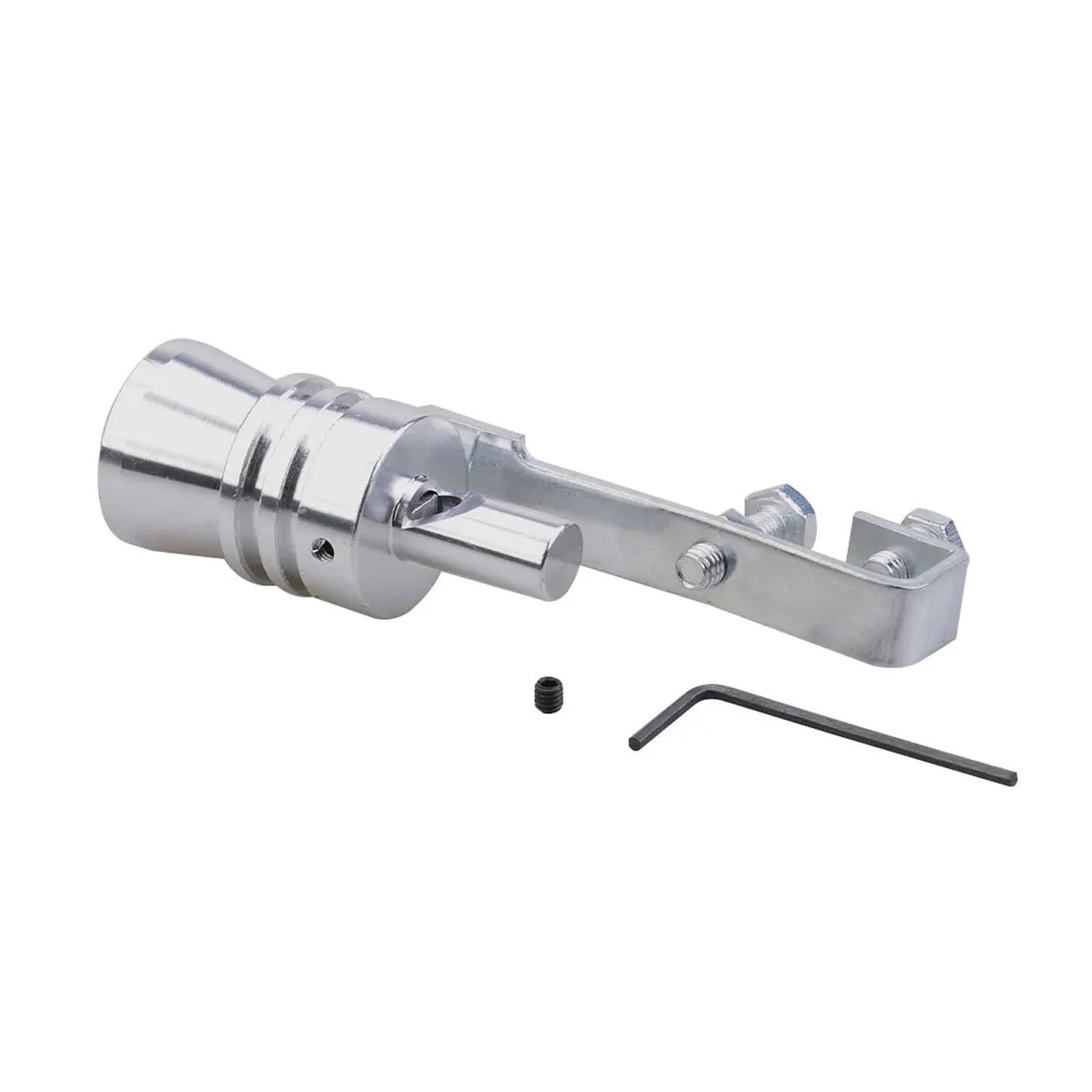 Auspuffblenden Universal Auto Auspuff Pfeife Turbo Sound Simulator Whistle Sound Schalldämpfer S M L XL Endrohre(Silver XL) von HTUHBCX