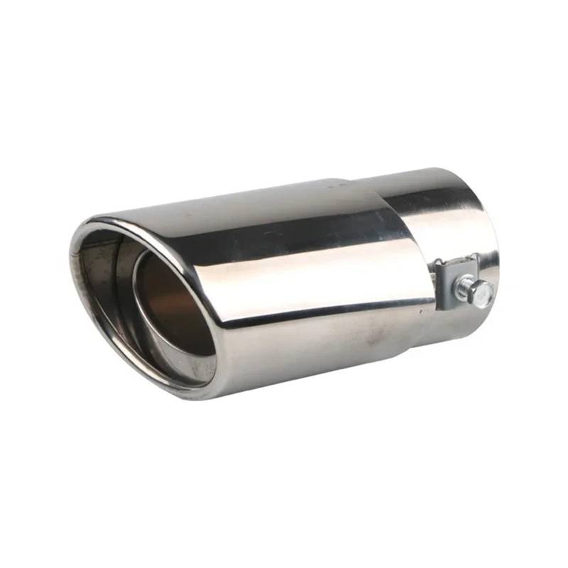 Auspuffblenden Universal Auto Auspuffrohr Schalldämpfer Spitze Runde Edelstahl Chrom Schwanz Hinten Rohr Endrohre(A) von HTUHBCX