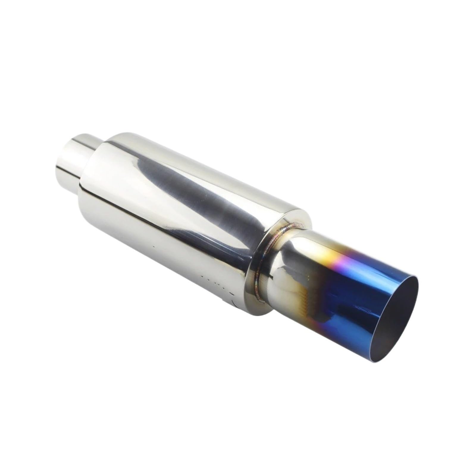 Auspuffblenden Universal-Auto-Auspuffschalldämpfer Endstück Edelstahl Auspuffschalldämpfer 2" 2.5" Bis 3" Endrohre(Blue 63MM) von HTUHBCX