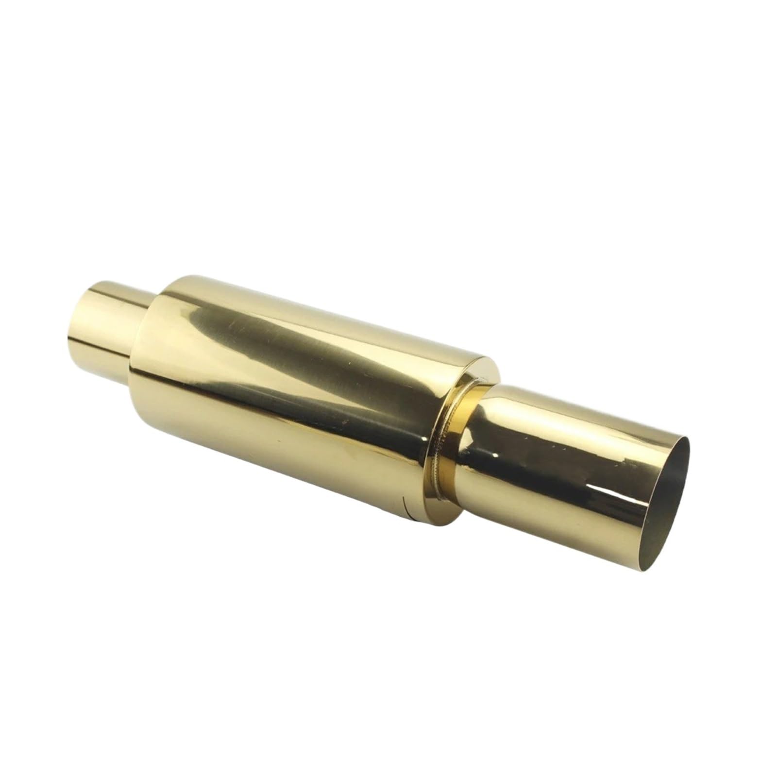 Auspuffblenden Universal-Auto-Auspuffschalldämpfer Endstück Edelstahl Auspuffschalldämpfer 2" 2.5" Bis 3" Endrohre(Golden 51MM) von HTUHBCX