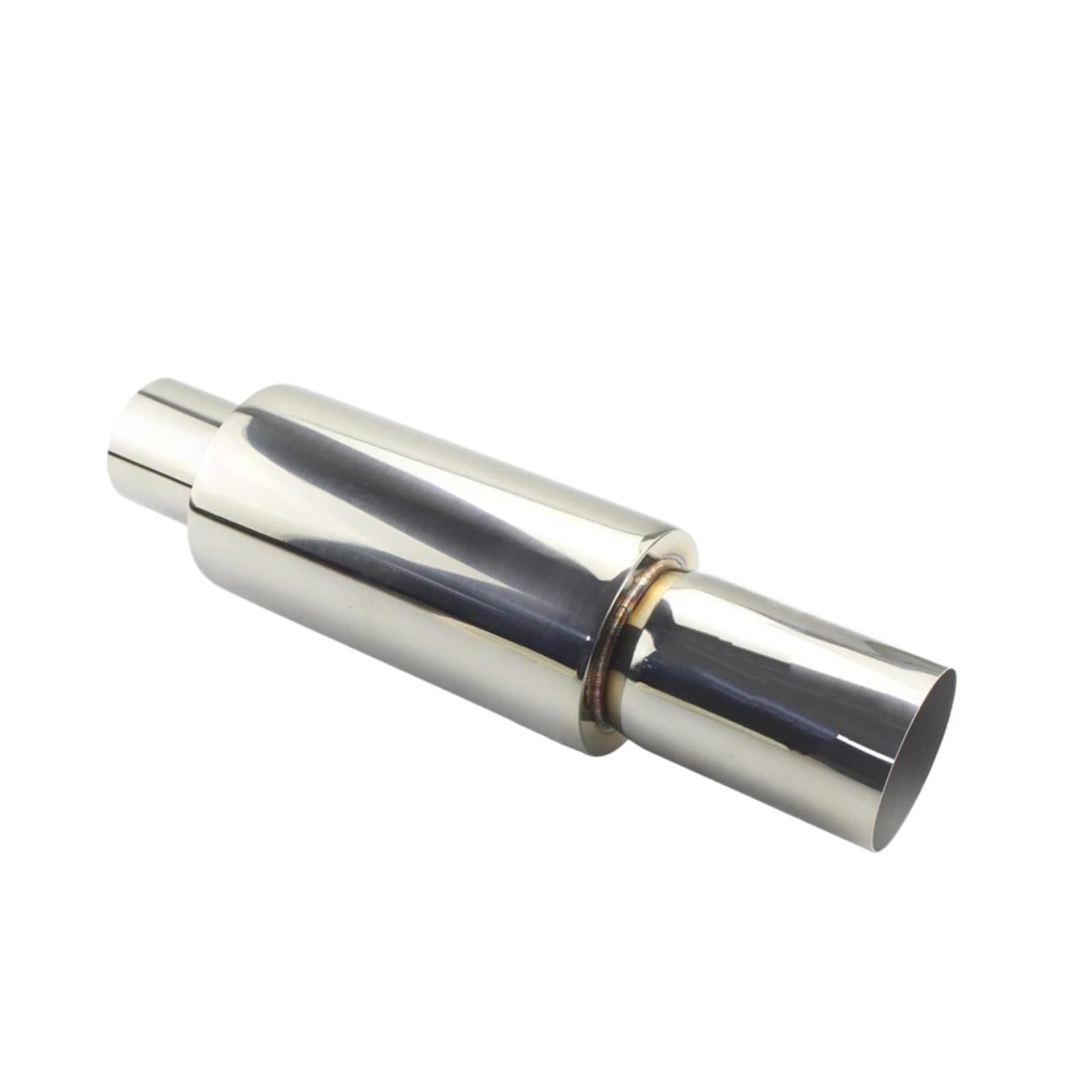 Auspuffblenden Universal-Auto-Auspuffschalldämpfer Endstück Edelstahl Auspuffschalldämpfer 2" 2.5" Bis 3" Endrohre(Silver 51MM) von HTUHBCX