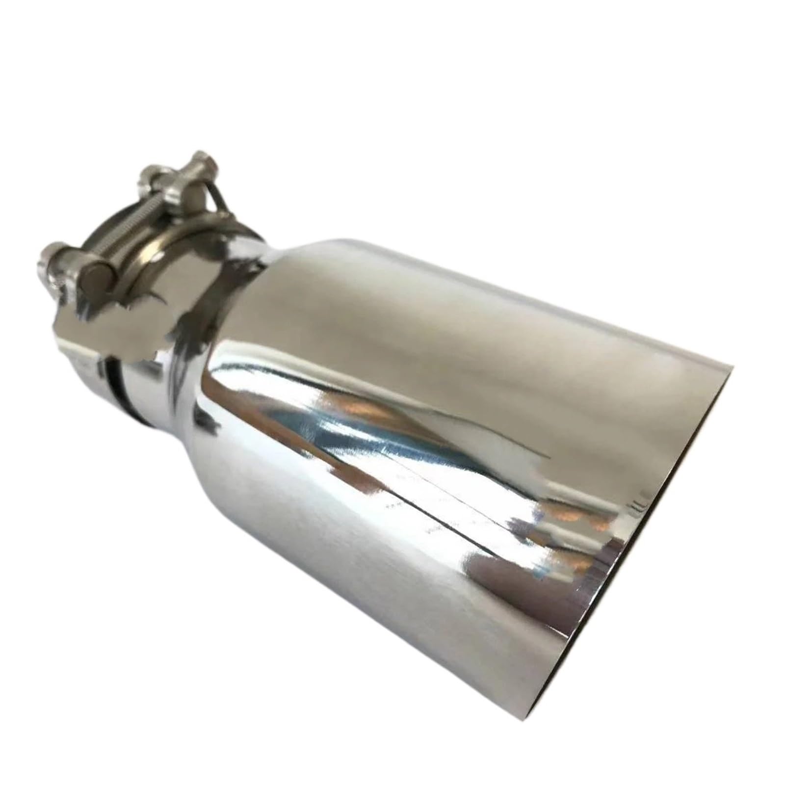 Auspuffblenden Universal Auto Slant Edge Edelstahl Auspuffrohr Schalldämpfer Zubehör Modifikation Endrohre(76MM IN- 89MM Out) von HTUHBCX