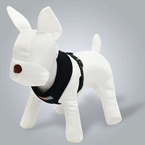 HU Pet Kleine Hundegeschirr verstellbar Weiches Netz Puppy Hund Stoff gepolsterte Weste W ~ W von HU