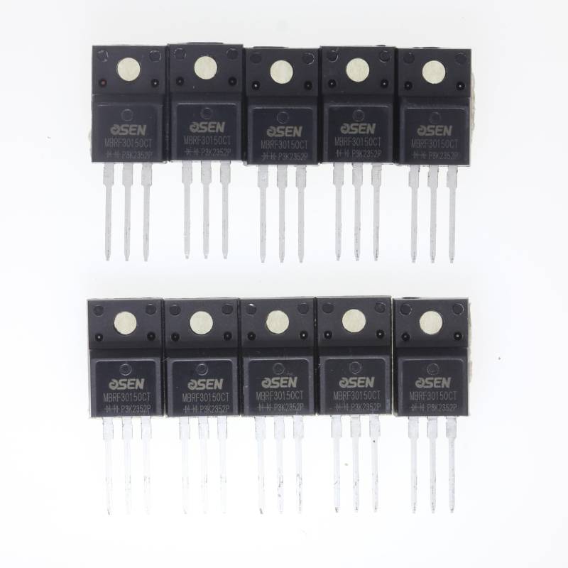 (10er-Pack) MBRF30150CT (MBRF30150 MBR30150) 30A 150V TO220F Kunststoff-gekapselter Leistungs-Schottky-Gleichrichter von HUABAN