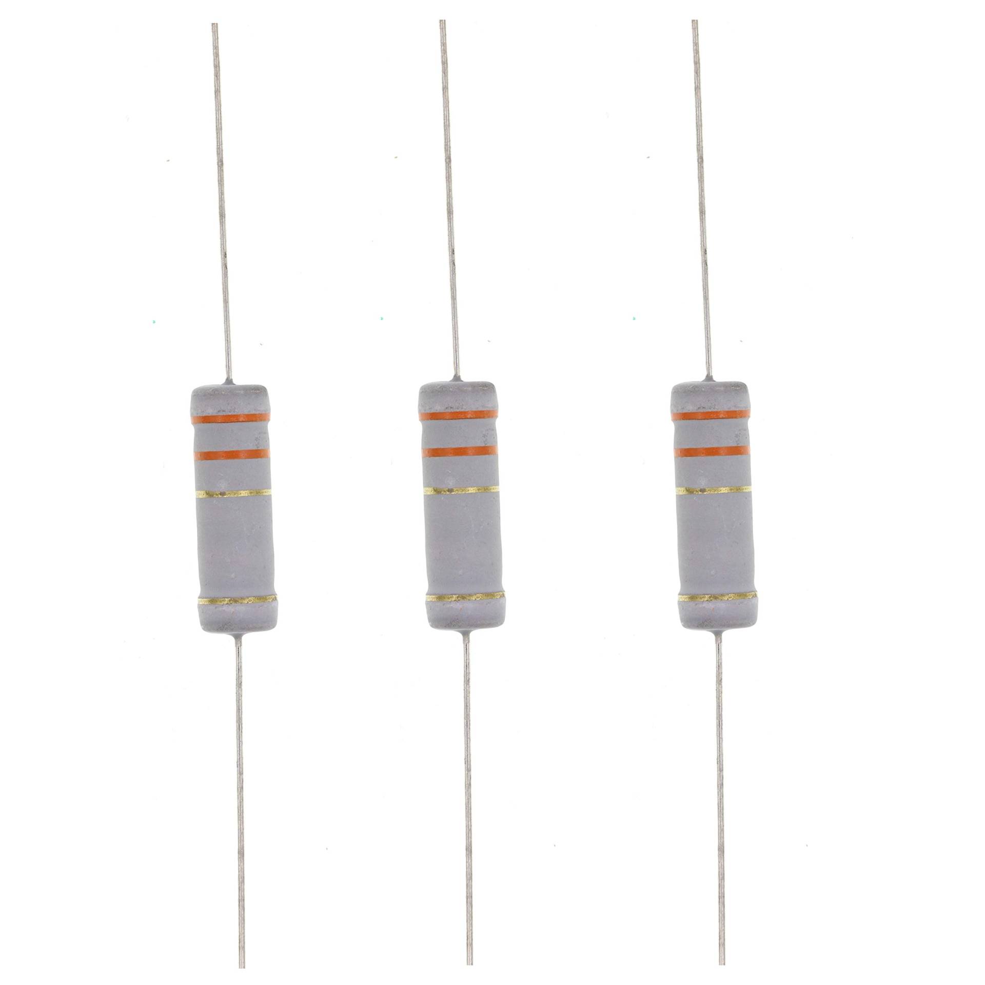 HUABAN 10 Stück 5W 5 Watts 3R3 3.3 Ohm 5% Metalloxid Filmwiderstand HUABAN 10 Stück 5W 5 Watts 3R3 3.3 Ohm 5% Metalloxid Filmwiderstand von HUABAN