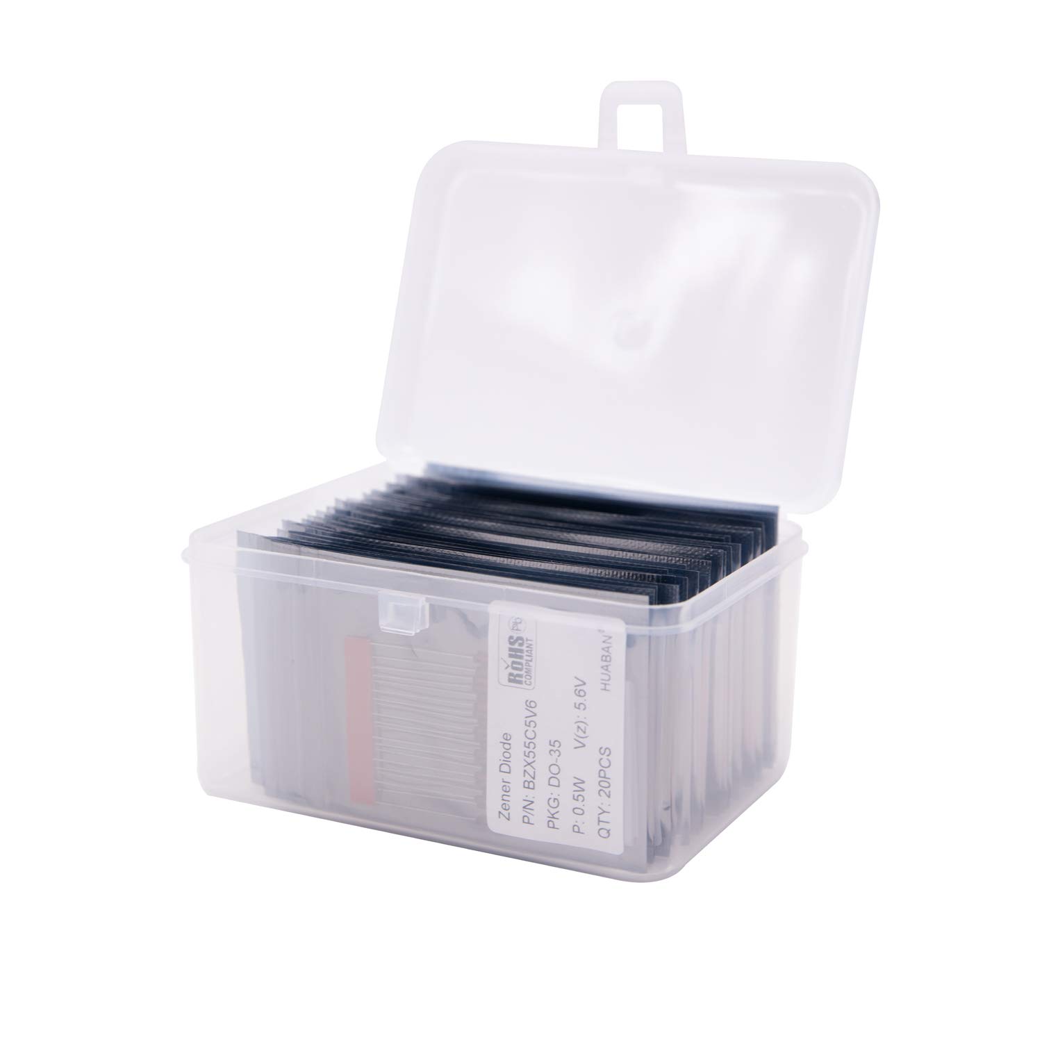 HUABAN 34Value x 20PCS 0.5W DO35 Zener Diode 2.0V 2.2V 2.4V 2.7V 3.0V 3.3V 3.6V 3.9V 4.3V 4.7V 5.1V 5.6V 6.2V 6.8V 7.5V 8.2V 9.1V 10V 11V 12V 13V 15V 16V 18V 20V 22V 24V 27V 30V 33V 36V 39V 43V 47V HUABAN 34Value x 20PCS 0.5W DO35 Zener Diode 2.0V 2.2V 2.4V 2.7V 3.0V 3.3V 3.6V 3.9V 4.3V 4.7V 5.1V 5.6V 6.2V 6.8V 7.5V 8.2V 9.1V 10V 11V 12V 13V 15V 16V 18V 20V 22V 24V 27V 30V 33V 36V 39V 43V 47V von HUABAN