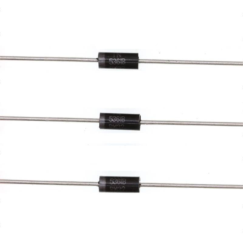 HUABAN 50PCS 1N5361B 1N5361 Power Zener Diode 5W 27V DO-15(CASE17-02) Axial Diodes 5 Watt 27 Volt von HUABAN