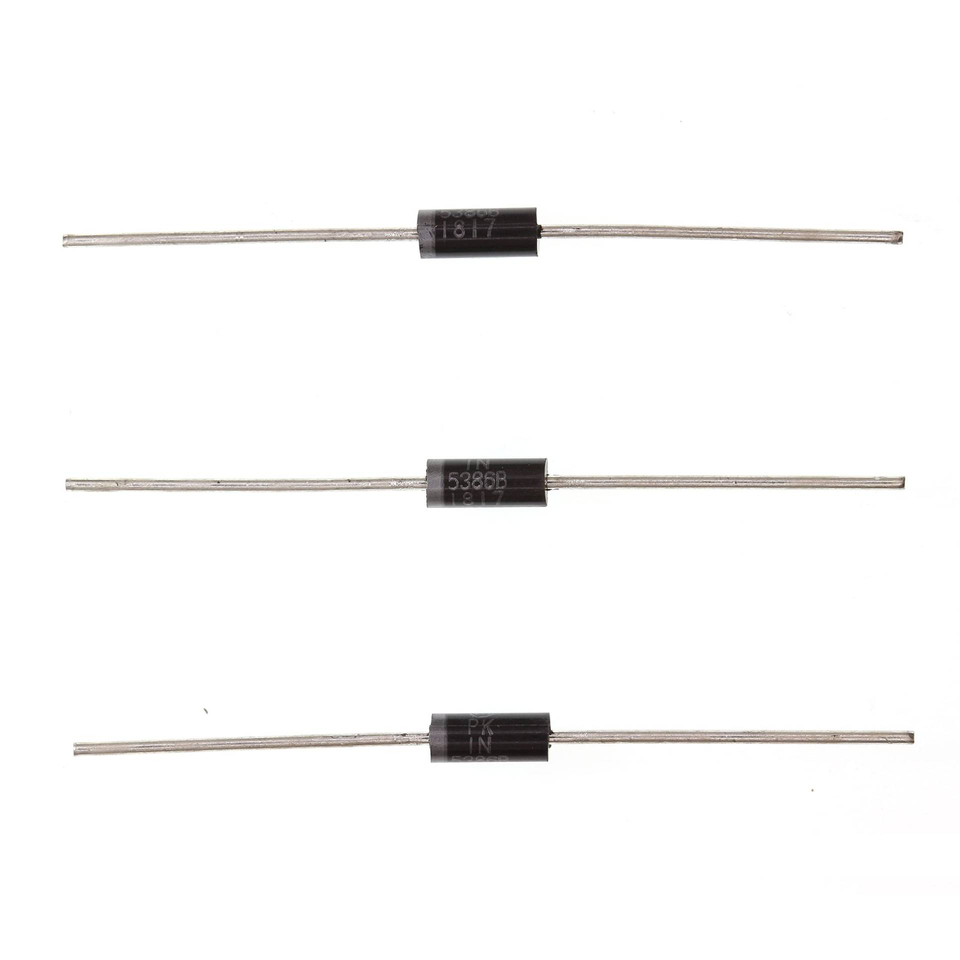 HUABAN 50PCS 1N5386B 1N5386 Power Zener Diode 5W 180V DO-15(CASE17-02) Axial Diodes 5 Watt 180 Volt von HUABAN