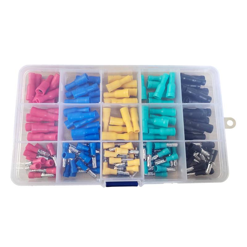 Isolierte Drahtverbinder, einfache Anwendung, Kabelverbindungs-Set, mehrere Farben, einfache und effektive Verkabelungslösung, 120 Stück von HUANGANG