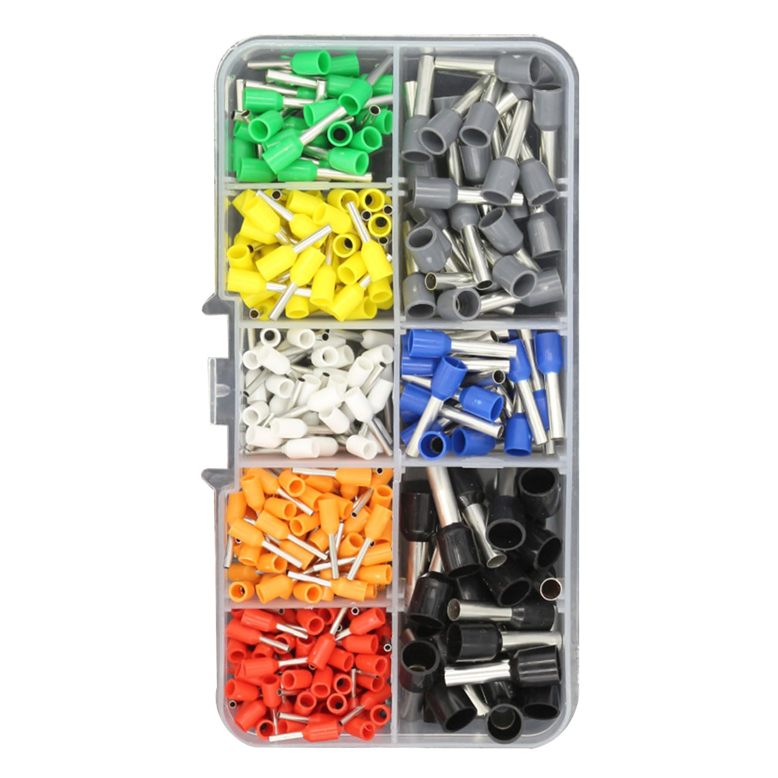 Messingdrahtverbinder, isolierte Aderendhülsen, isolierte Crimpklemmen mit Aufbewahrung für stabile elektrische Verbindung, 400 Stück Messingdrahtverbinder, isolierte Aderendhülsen, isolierte Crimpklemmen mit Aufbewahrung für stabile elektrische Verbindung, 400 Stück von HUANGANG