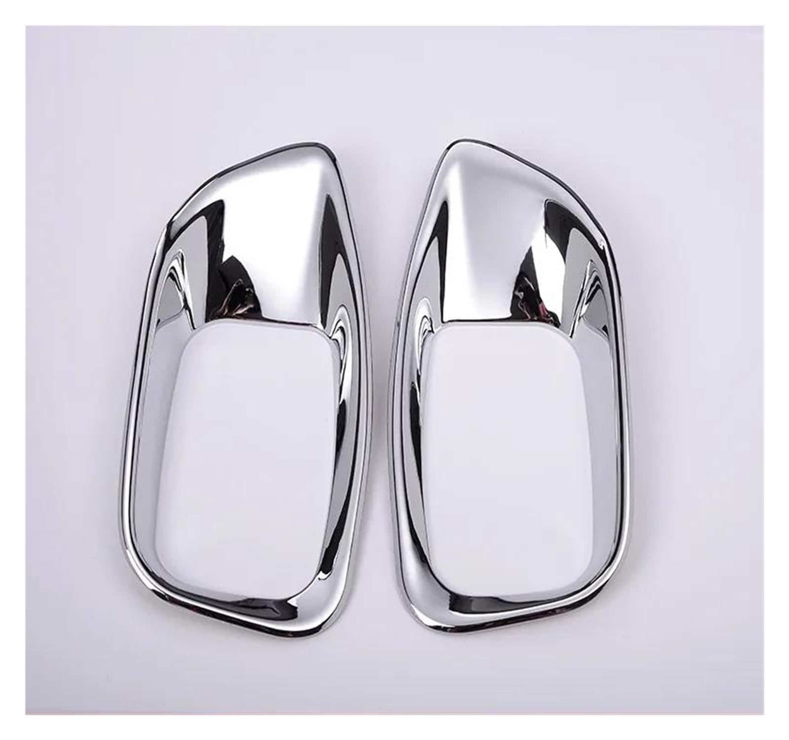 Innenzubehör 2 Stück ABS Chrom Autositz Dekoration Rahmenabdeckung Verkleidung Zubehör Für XE XF F-PACE X761(Bright silver) von HUANTY