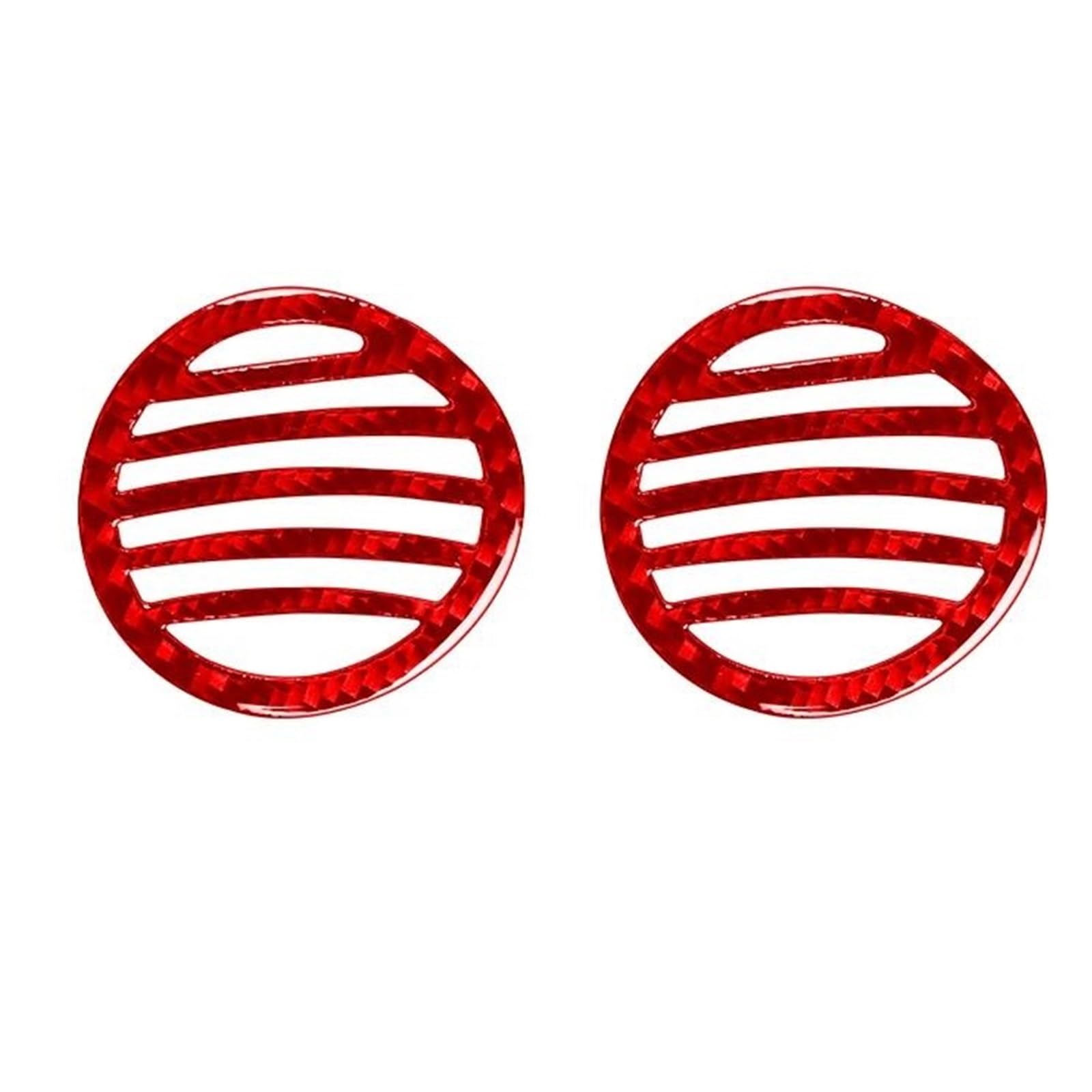 Innenzubehör Für 500 2012 2013 2014 2015 Auto Armaturenbrett Air Outlet Vent Panel Abdeckung Trim Auto Aufkleber(Rot) von HUANTY