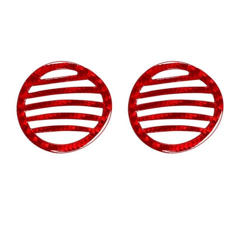 Innenzubehör Für 500 2012 2013 2014 2015 Auto Armaturenbrett Air Outlet Vent Panel Abdeckung Trim Auto Aufkleber(Rot) von HUANTY