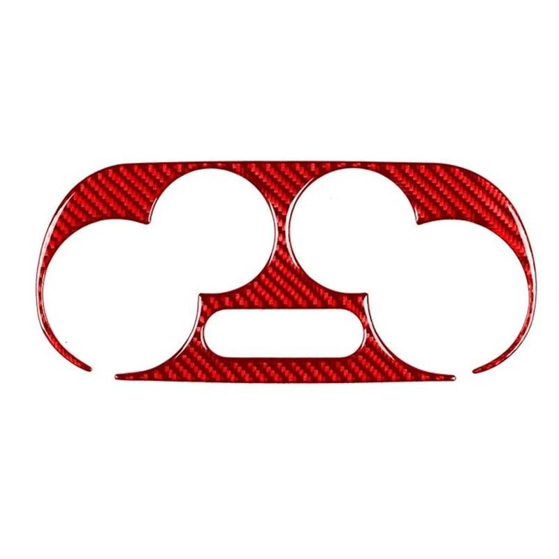 Innenzubehör Für 500 2012 2013 2014 2015 Auto Mittelkonsole AC Schalter Bedienfeld Abdeckung Trim Auto Aufkleber(Rot) von HUANTY