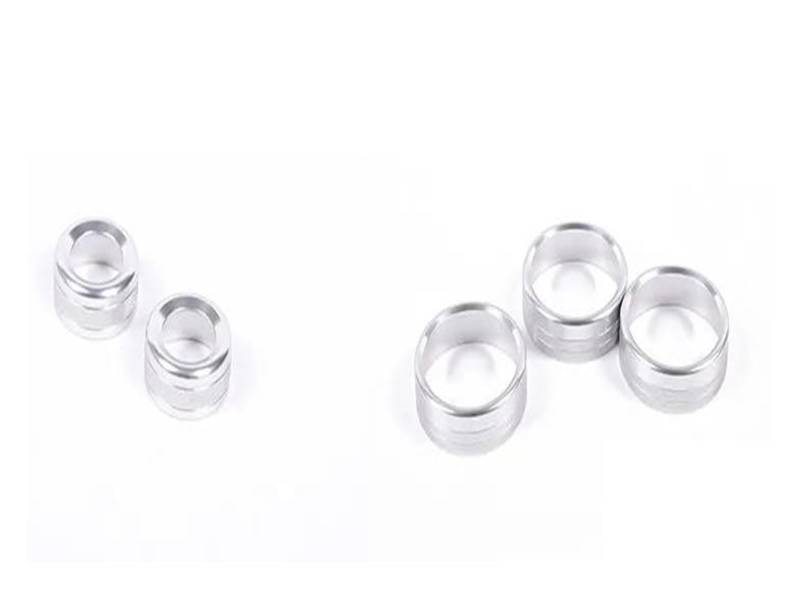 Innenzubehör Für 86 Für BRZ 22 Aluminium Silber/Rot Auto Klimaanlage Schalter Knopf Volumen Media Knopf Ring Abdeckung Auto Zubehör(Orange,Blue,Green,Silver,Black,5 pieces) von HUANTY