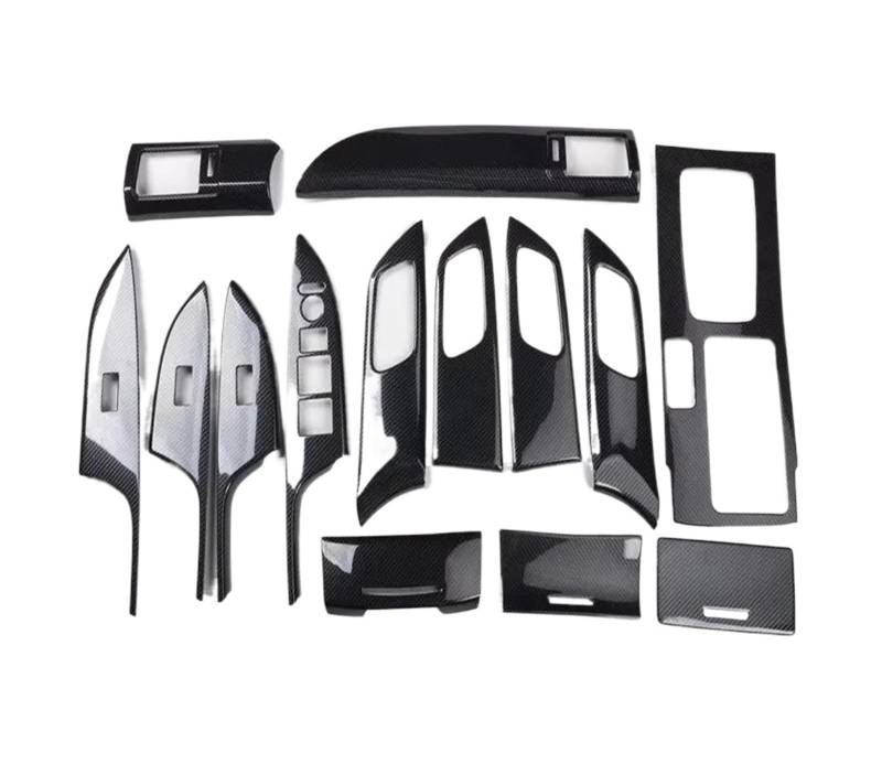 Innenzubehör Für Accord 9th/9,5th 2016 Auto Dashboard Air Outlet Vent Innen Panel Abdeckung Trim Aufkleber Set ABS(Carbon black) von HUANTY