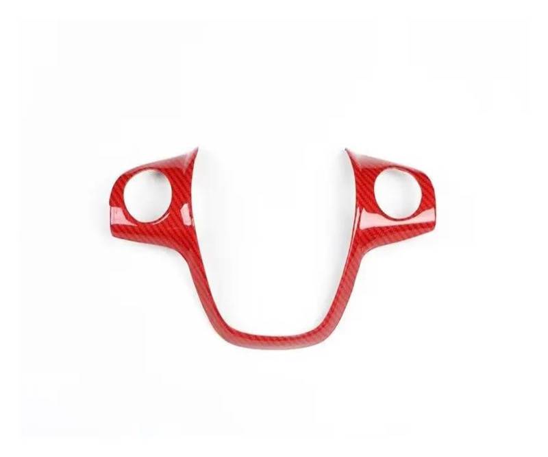 Innenzubehör Für - EcoSport 2013 2014 2015 Auto Lenkrad Panel Abdeckung Trim Deocration Auto Aufkleber(Rot) von HUANTY