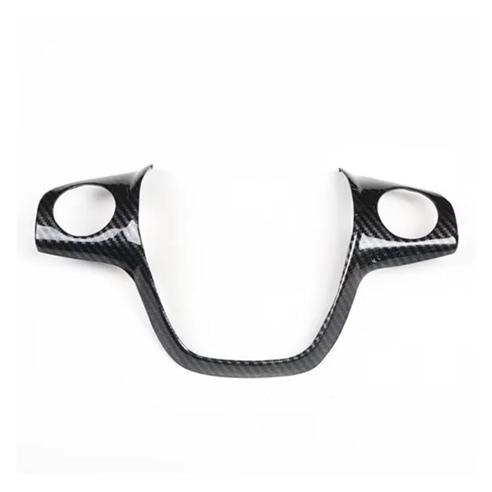 Innenzubehör Für - EcoSport 2013 2014 2015 Auto Lenkrad Panel Abdeckung Trim Deocration Auto Aufkleber(Schwarz) von HUANTY