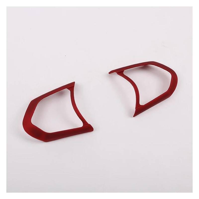 Innenzubehör Für F20 F22 F21 F30 F32 F33 F36 F06 F12 F13 X5 F15 X6 F16 M-Sport Lenkrad Dekoration Rahmen Trim(Rot) von HUANTY